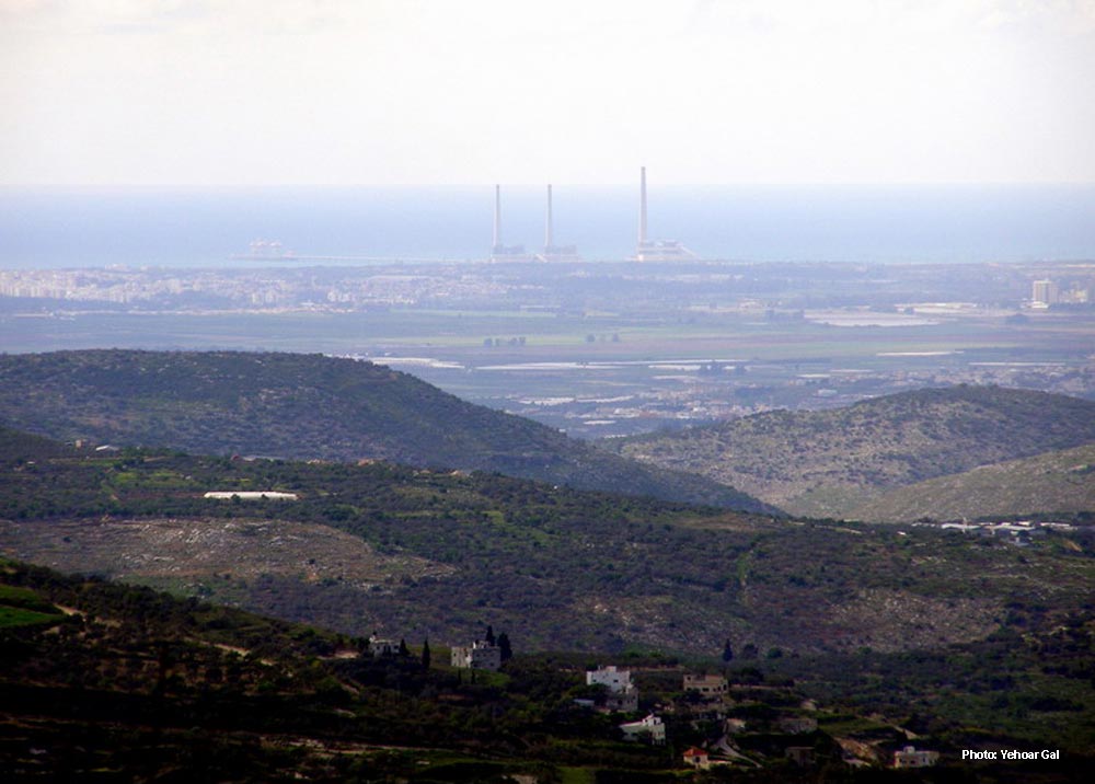 Shomron Hills: strategic view of Keisariyah & Mediterranean
